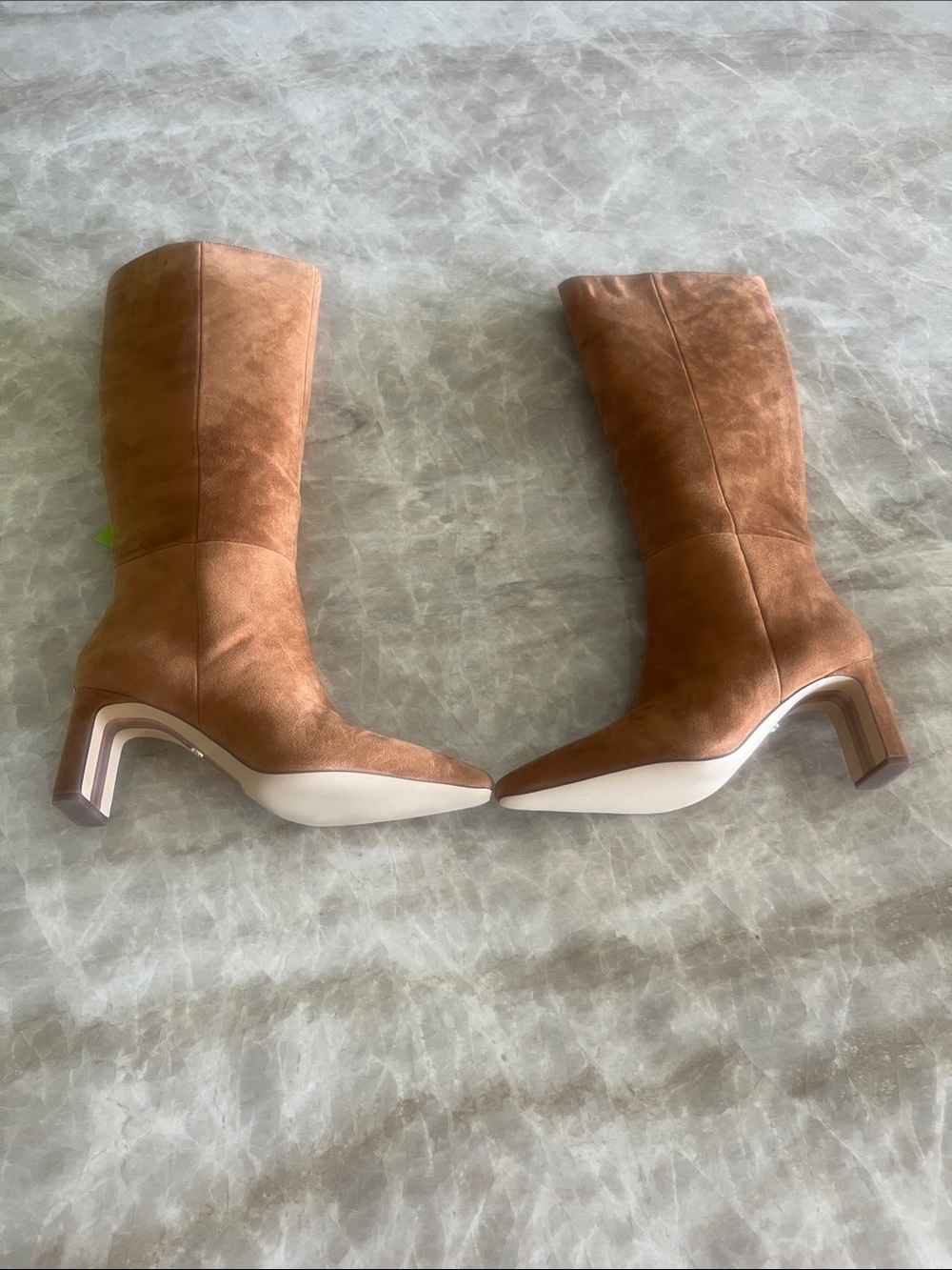Sam Edelman Sylvia Brown Camel Suede Tall Boots NWT Size 9